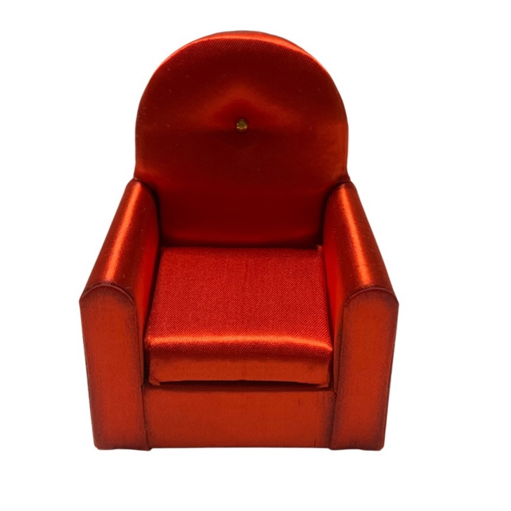 1960's Vintage Petite Princess Dollhouse Furniture Guest Chair w/Box